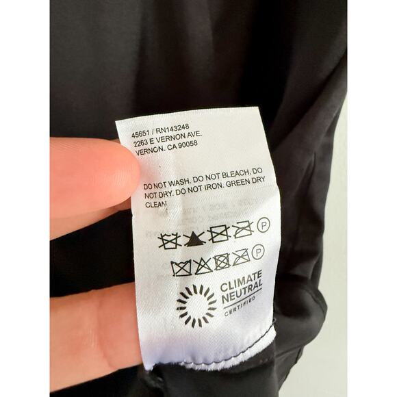 Reformation | Lanelle Silk Dress in Black | Sz 12 - Picture 7 of 10